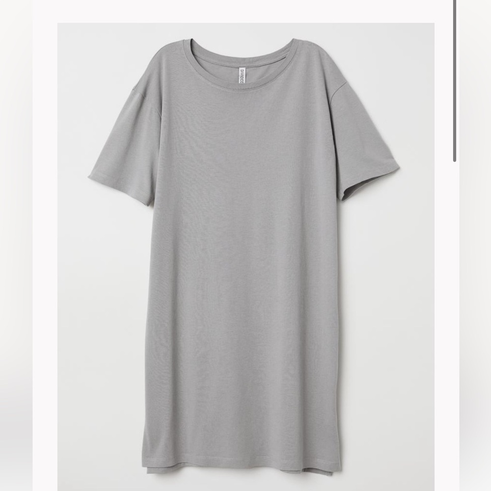 H&M Gray T-Shirt Dress XS